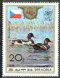 North Korea 1988 'Praga 88' Stamp Exhibition 20ch Mallards unmounted mint, SG N 2783*, stamps on , stamps on  stamps on stamp exhibitions, stamps on birds, stamps on ducks