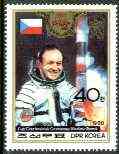 North Korea 1988 Praga 88 Stamp Exhibition 40ch Czech Cosmonaut unmounted mint, SG N 2784*, stamps on stamp exhibitions, stamps on space