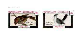Eynhallow 1982 Birds #31 (Kinglet & Gnatcatcher) imperf set of 2 values unmounted mint, stamps on birds   