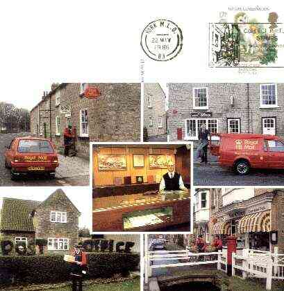 Postcard of Picturesque Rural Post Offices (PO picture card NEPR 17) used with first day cancel, stamps on , stamps on  stamps on postal, stamps on postbox