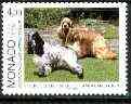 Monaco 1999 Dog Show 4f (Spaniel) , stamps on , stamps on  stamps on dogs, stamps on spaniel