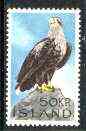 Iceland 1965 White Tailed Sea-Eagle 50k unmounted mint, SG 431*, stamps on birds, stamps on birds of prey