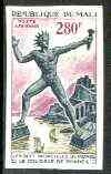 Mali 1971 Colossus of Rhodes 280f imperf from limited printing unmounted mint, as SG 307*, stamps on heritage, stamps on statues, stamps on mythology, stamps on ancient greece 