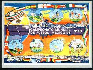 Mexico 1986 Football World Cup imperf m/sheet unmounted mint, stamps on , stamps on  stamps on football, stamps on  stamps on sport