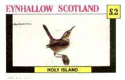 Eynhallow 1982 Birds #36 (Marsh Wren) imperf deluxe sheet (£2 value) unmounted mint, stamps on birds, stamps on wren