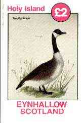 Eynhallow 1982 Birds #41 (Wild Goose) imperf deluxe sheet (£2 value) unmounted mint, stamps on birds, stamps on goose