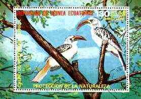 Equatorial Guinea 1976 African Birds (130p) perf m/sheet fine cto used, MI BL 246, stamps on , stamps on  stamps on birds