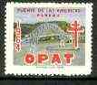 Cinderella - Panama 1964 Anti TB label showing ship passing under bridge, unmounted mint, stamps on cinderella, stamps on tb, stamps on diseases, stamps on medical, stamps on bridges, stamps on ships