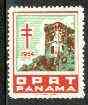 Cinderella - Panama 1954 Anti TB label unmounted mint showing Slum building