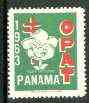 Cinderella - Panama 1963 Anti TB label unmounted mint showing National Flower