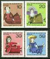 Germany - West Berlin 1968 Humanitarian Relief Fund set of 4 dolls unmounted mint SG B316-19*, stamps on , stamps on  stamps on children, stamps on dolls, stamps on toys