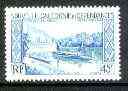 New Caledonia 1980 45f Air featuring outrigger canoe unmounted mint SG 630*, stamps on ships