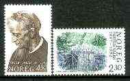 Norway 1987 Birth Cent of Fartein Valen (composer) set of 2 fine unmounted mint SG 1008-09