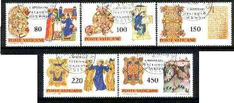 Vatican City 1980 Europa set of 5 fine used, SG 735-739, stamps on , stamps on  stamps on europa, stamps on religion