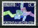 Liechtenstein 1979 Europa 80r commemorating  entry into the Council of Europe, fine used SG 726, stamps on europa