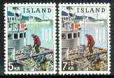 Iceland 1963 Freedom From Hunger set of 2 unmounted mint, SG 401-02, stamps on food, stamps on ffh, stamps on fishing, stamps on  ffh , stamps on 