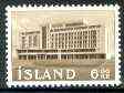 Iceland 1962 Agricultural Headquarters 6k brown from building set unmounted mint, SG 394, stamps on buildings, stamps on agriculture, stamps on farming
