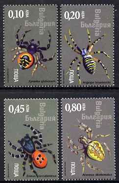 Bulgaria 2005 Spiders perf set of 4 unmounted mint SG 4544-47, stamps on , stamps on  stamps on insects, stamps on  stamps on spiders