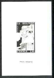 France 1981 Handicrafts (Bookbinding) stamp sized black & white photographic proof of original artwork endorsed 'Photo Maquette', as SG 2411, exceptionally rare, stamps on , stamps on  stamps on crafts, stamps on books