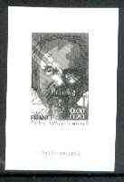 France 1980 Red Cross Fund, Frederic Mistral (Poet) stamp sized black & white photographic proof of original artwork with value expressed as 0.00 + 0.20, endorsed 'Photo Maquette', as SG 2355, exceptionally rare, stamps on , stamps on  stamps on poet, stamps on red cross
