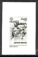 France 1980 Europa - Aristide Briand (statesman) photo marquette (stamp sized black & white photographic proof) of original artwork with value expressed as 0.00, endorsed..., stamps on europa, stamps on 
