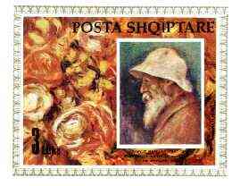 Albania 1991 Birth Anniversary of Auguste Renoir imperf m/sheet unmounted mint, SG MS 2491, Mi Bl 93, stamps on , stamps on  stamps on arts, stamps on renoir