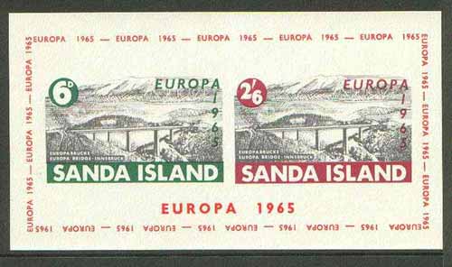 Sanda Island 1965 Europa imperf m/sheet (Europa Bridge) unmounted mint, stamps on , stamps on  stamps on europa, stamps on bridges