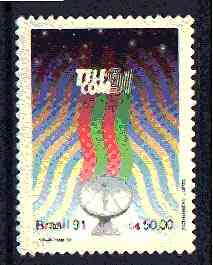 Brazil 1991 'Telecom 91' Exhibition, unmounted mint SG 2497*, stamps on , stamps on  stamps on communications