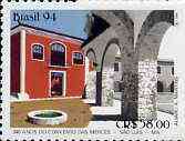 Brazil 1994 Convent of Merces 340th Anniversary, unmounted mint SG 2617*, stamps on churches, stamps on religion
