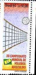 Brazil 1990 Men's World Volleyball Championship unmounted mint, SG 2439*, stamps on , stamps on  stamps on sport, stamps on volleyball