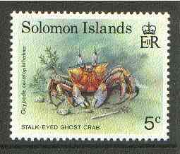 Solomon Islands 1993 Ghost Crab 5c unmounted mint SG 752*, stamps on , stamps on  stamps on crabs, stamps on food