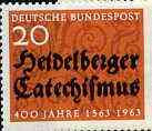 Germany - West 1963 Heidelberg Catechism 400th Anniversary unmounted mint SG 1310*, stamps on religion