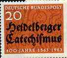 Germany - West 1963 Heidelberg Catechism 400th Anniversary unmounted mint SG 1310*, stamps on , stamps on  stamps on religion