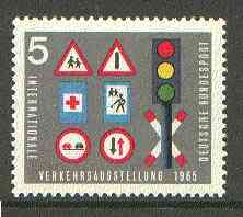 Germany - West 1965 Traffic Lights 5pf from Transport Exhibition set unmounted mint SG 1389*, stamps on , stamps on  stamps on traffic, stamps on roads, stamps on 