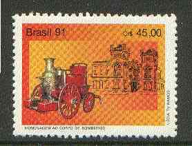 Brazil 1991 Fire Fighting unmounted mint SG 2486*, stamps on , stamps on  stamps on fire, stamps on  stamps on rescue