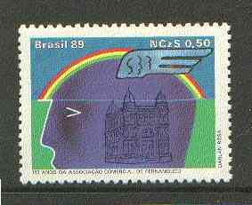 Brazil 1989 Pernambuco Trade Association unmounted mint SG 2379*, stamps on , stamps on  stamps on trade, stamps on business, stamps on rainbows