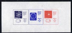 Cinderella - Israel 1971 imperf m/sheet (with reduced size 4s6d blue, 22p red & 22p blue) produced for use during Great Britain Postal strike, unmounted mint, stamps on , stamps on  stamps on strike, stamps on scouts