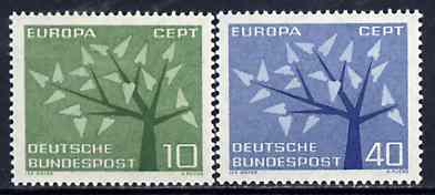 Germany - West 1962 Europa set of 2 unmounted mint SG 1297-98*, stamps on , stamps on  stamps on europa