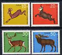 Germany - West Berlin 1966 Child Welfare (Deer) set of 4 unmounted mint, SG B285-88*, stamps on animals, stamps on deer, stamps on children