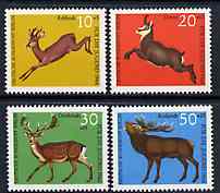 Germany - West Berlin 1966 Child Welfare (Deer) set of 4 unmounted mint, SG B285-88*, stamps on , stamps on  stamps on animals, stamps on deer, stamps on  stamps on children