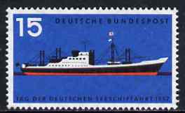 Germany - West 1957 Merchant Shipping Day unmounted mint SG 1183, stamps on , stamps on  stamps on ships