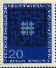 Germany - West 1965 Evangelical Church Day & Synod unmounted mint SG 1401*, stamps on , stamps on  stamps on religion
