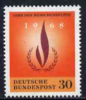 Germany - West 1968 Human Rights Year unmounted mint SG 1477*, stamps on , stamps on  stamps on human rights