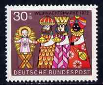 Germany - West 1972 Humanitarian Relief - Christmas (Three Wise Men) unmounted mint SG 1640*, stamps on christmas