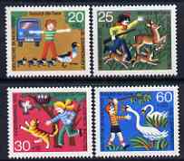 Germany - West 1972 Humanitarian Relief - Animal Protection set of 4 unmounted mint SG 1613-16, stamps on animals, stamps on deer, stamps on swans