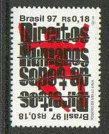 Brazil 1997 Human Rights unmounted mint SG 2815*, stamps on , stamps on  stamps on human rights