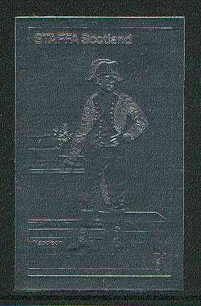 Staffa 19?? Napoleon standing £1 value embossed in silver (imperf) unmounted mint, stamps on history, stamps on personalities, stamps on napoleon  , stamps on dictators.