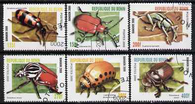 Benin 2000 Insects PERF set of 6 fine cto used*, stamps on , stamps on  stamps on insects