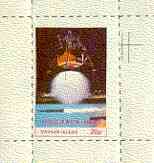 Davaar Island 1972 Apollo 16 Moon Landing 20p rouletted m/sheet unmounted mint, stamps on space