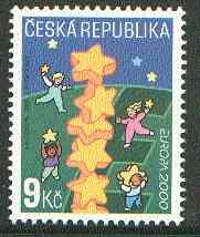 Czech Republic 2000 Europa 9k (sheets of 6 pro rata) unmounted mint, stamps on , stamps on  stamps on europa